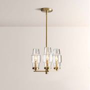 Lumi Clear Glass Semi Flush Mount