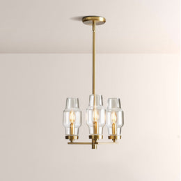 Lumi Clear Glass Semi Flush Mount