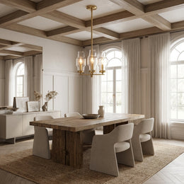 Lumi Clear Glass Semi Flush Mount