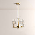 Lumi Clear Glass Semi Flush Mount