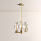 Lumi Clear Glass Semi Flush Mount