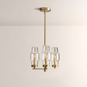 Lumi Clear Glass Semi Flush Mount