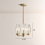 Lumi Clear Glass Semi Flush Mount