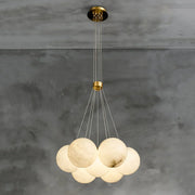 Lunar Alabaster Spherical Chandelier