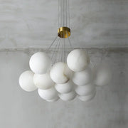 Lunar Alabaster Spherical Chandelier
