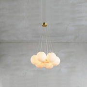 Lunar Alabaster Spherical Chandelier