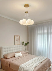 Lunar Alabaster Spherical Chandelier