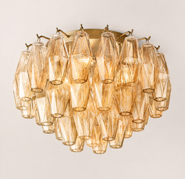 Lunavera Clear Glass Flush Mount Light 17“D