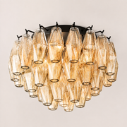 Lunavera Clear Glass Flush Mount Light 17“D