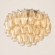 Lunavera Clear Glass Flush Mount Light 17“D