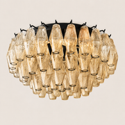 Lunavera Clear Glass Flush Mount Light 22“D