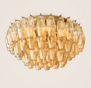 Lunavera Clear Glass Flush Mount Light 22“D