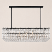 Lunavera Clear Glass Rectangular Chandelier 54