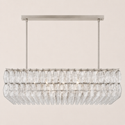 Lunavera Clear Glass Rectangular Chandelier 54