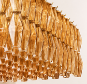 Lunavera Smoke Glass Rectangular Chandelier 72
