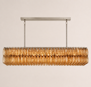 Lunavera Smoke Glass Rectangular Chandelier 72