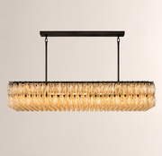 Lunavera Clear Glass Rectangular Chandelier 72