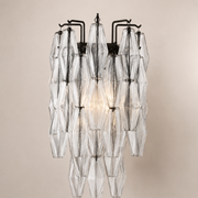 Lunavera Clear Glass Wall Sconce 18”H