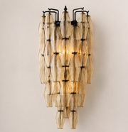 Lunavera Clear Glass Wall Sconce 30”H