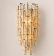 Lunavera Clear Glass Wall Sconce 30”H