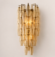 Lunavera Clear Glass Wall Sconce 30”H