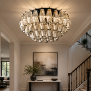 Lunavera Clear Glass Flush Mount Light 17“D