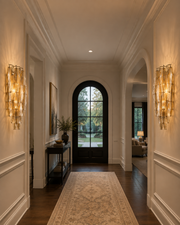 Lunavera Smoke Glass Wall Sconce 30”H