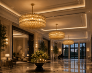 Lunavera Handblown Smoke Glass Round Chandelier 47”D