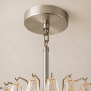 Lunavera Tiered Clear Glass Round Chandelier 60“ D