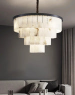 Luxurious Cascading Snow Plaster Chandelier
