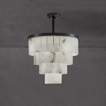 Luxurious Cascading Snow Plaster Chandelier