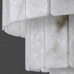 Luxurious Cascading Snow Plaster Chandelier