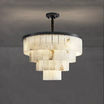 Luxurious Cascading Snow Plaster Chandelier