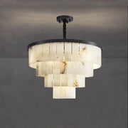 Luxurious Cascading Snow Plaster Chandelier