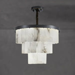Luxurious Cascading Snow Plaster Chandelier