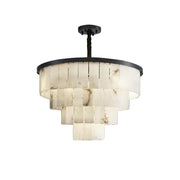 Luxurious Cascading Snow Plaster Chandelier