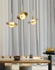 Luxury Alabaster Round Pendant Lamp — image 3