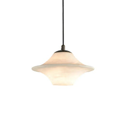 Luxury Alabaster Saucer Pendant Light — image 1