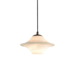 Luxury Alabaster Saucer Pendant Light — image 14
