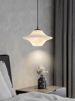Luxury Alabaster Saucer Pendant Light — image 5