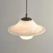 Luxury Alabaster Saucer Pendant Light — image 10