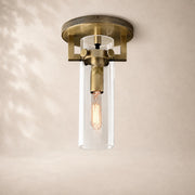 Macera Glass Cylinder Flushmount