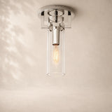 Macera Glass Cylinder Flushmount