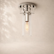 Macera Glass Cylinder Flushmount
