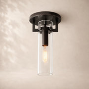 Macera Glass Cylinder Flushmount