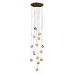 Magic Cube Crystal Staircase Chandelier
