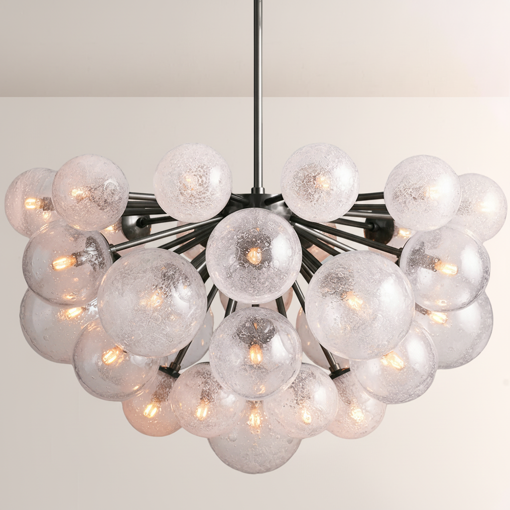 Mandoza Glass Chandelier - kimoylights