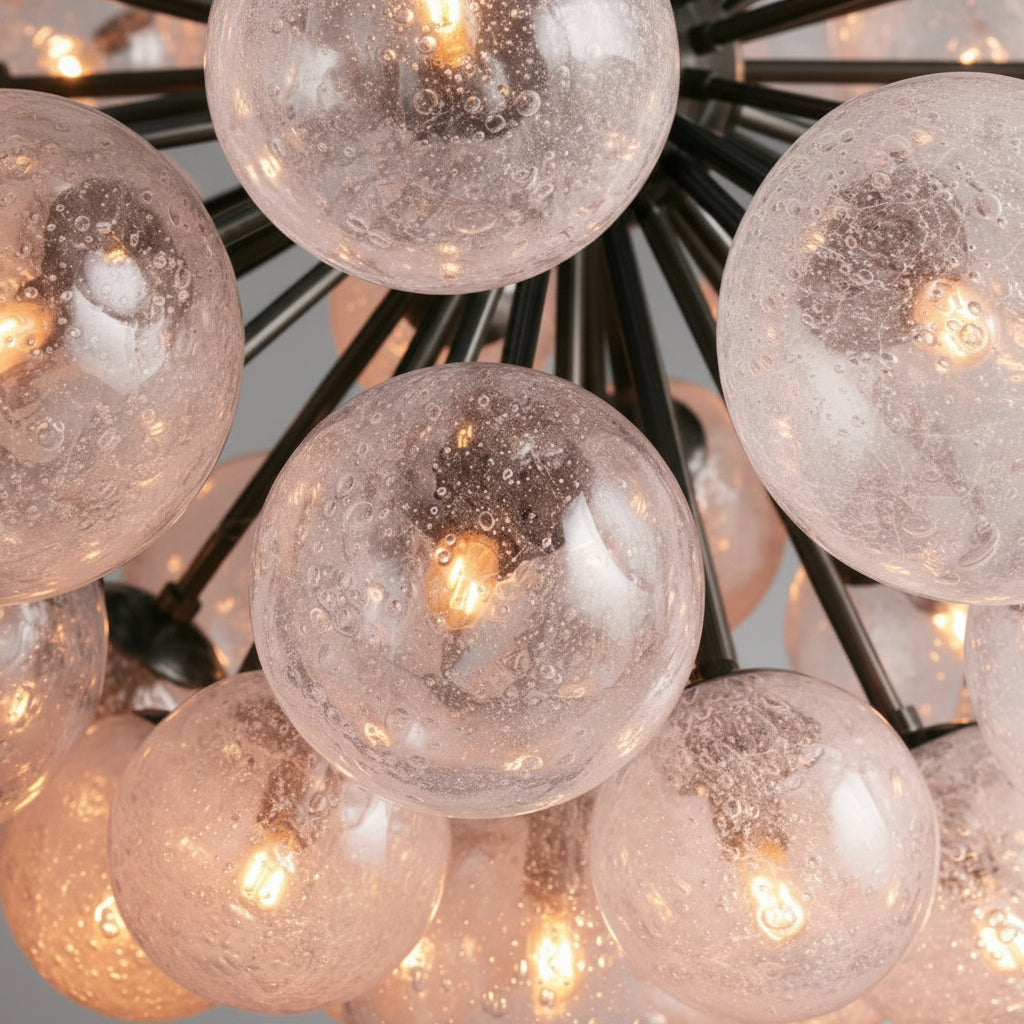 Mandoza Glass Chandelier - kimoylights