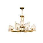 Alabaster Chandelier Copper Luxury — image 1