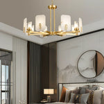 Alabaster Chandelier Copper Luxury — image 8
